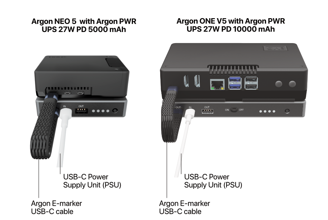 Argon PWR UPS Connection Diagram